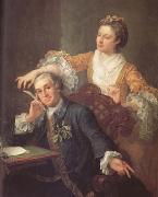 HOGARTH, William David Garrick and his Wife (mk25) France oil painting artist